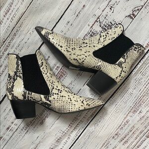Sol sana Snakeskin Ankle Boots (Size 8.5 )